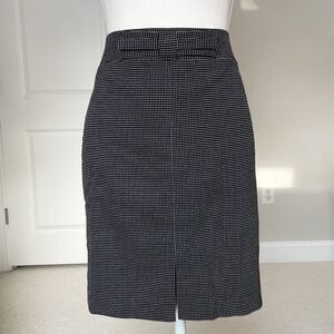 Banana Republic Micro-dot Bow Front Pencil Skirt